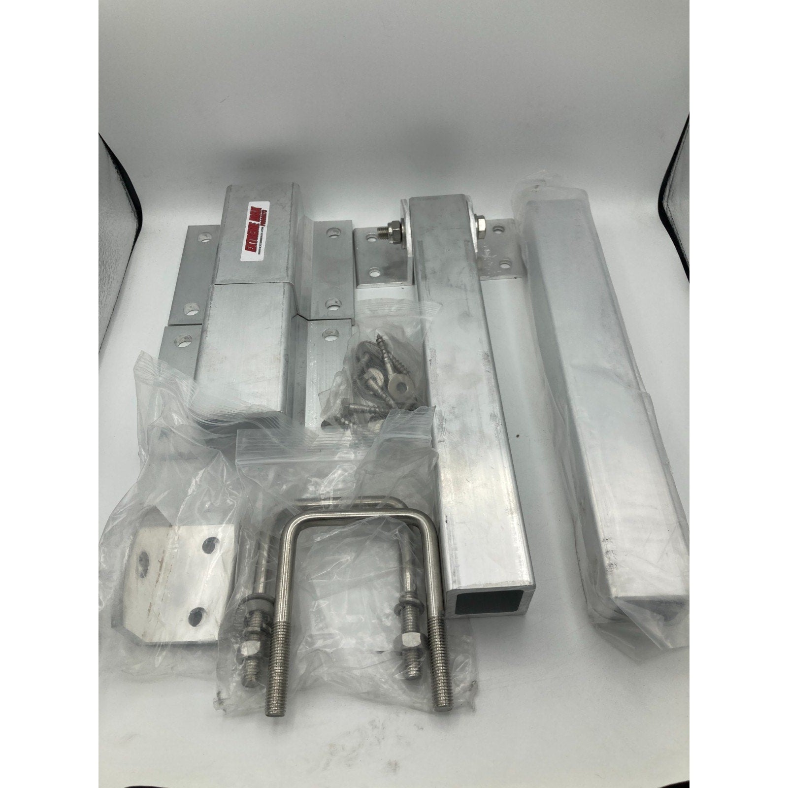 3006.7147 Aluminum Boat Trailer Swivel Top Bunk Bracket Kit with Stainless St...